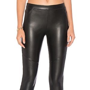 Free People Black Vegan Faux Leather Leggings